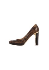 SNAKESKIN PUMPS 38.5