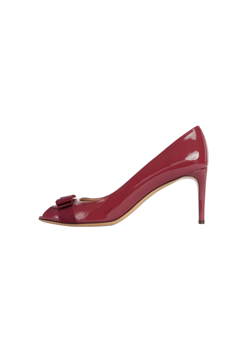 VARA BOW PEEP TOE 39