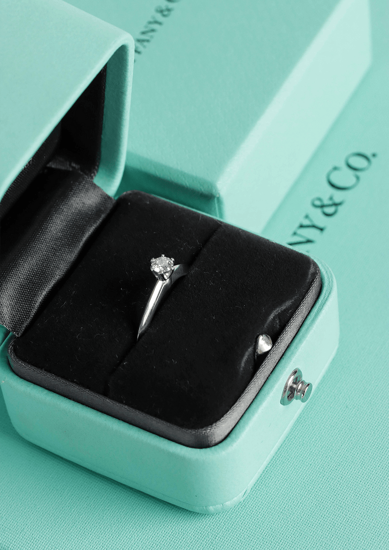 PLATINUM DIAMOND TIFFANY® SETTING ENGAGEMENT RING 0.18CT