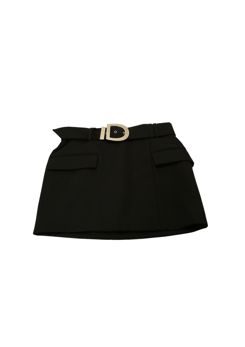 BELTED MINI SKIRT 38