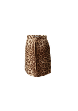 ANIMAL PRINT MINI SKIRT 36