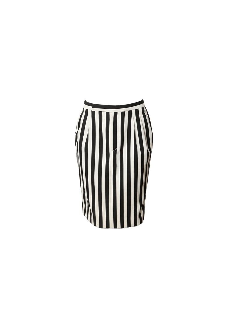 STRIPED MIDI SKIRT 34