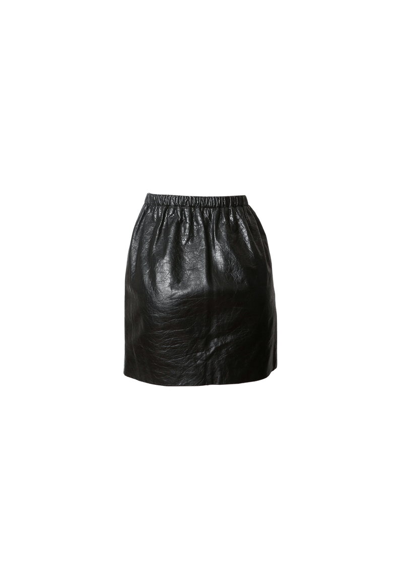 LEATHER MINI SKIRT 34