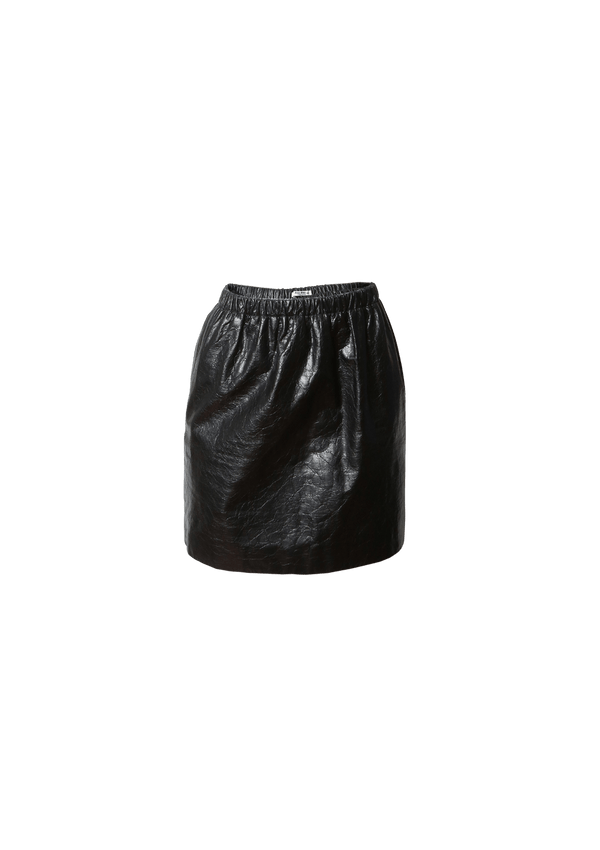 LEATHER MINI SKIRT 34