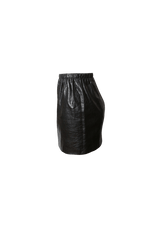 LEATHER MINI SKIRT 34