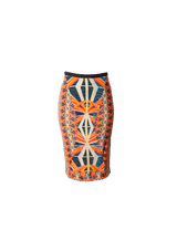 PRINTED KNEE-LENGHT DRESS P