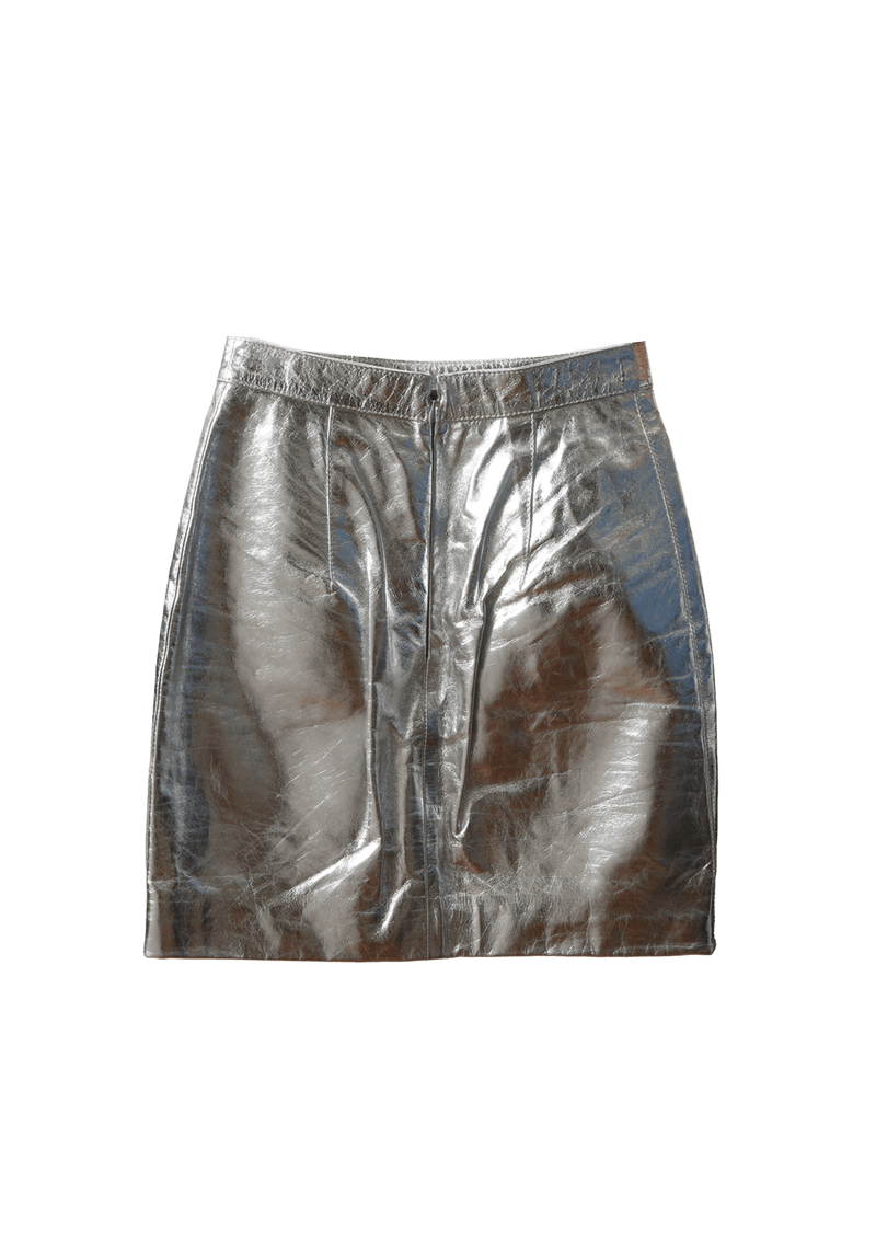 LEATHER MINI SKIRT 34