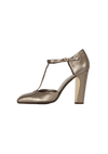 LEATHER T-STRAP PUMPS 38