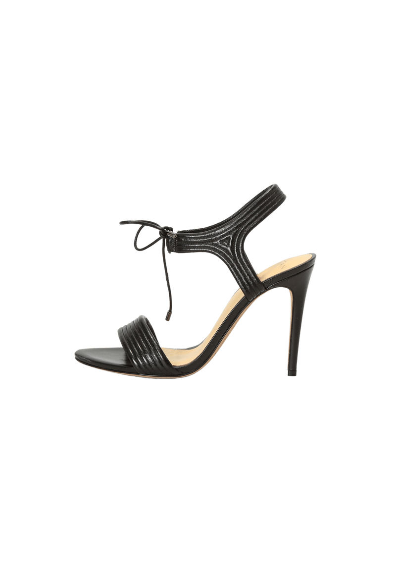 LEATHER SLINGBACK SANDALS 38