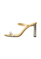 SNAKESKIN MULES 36