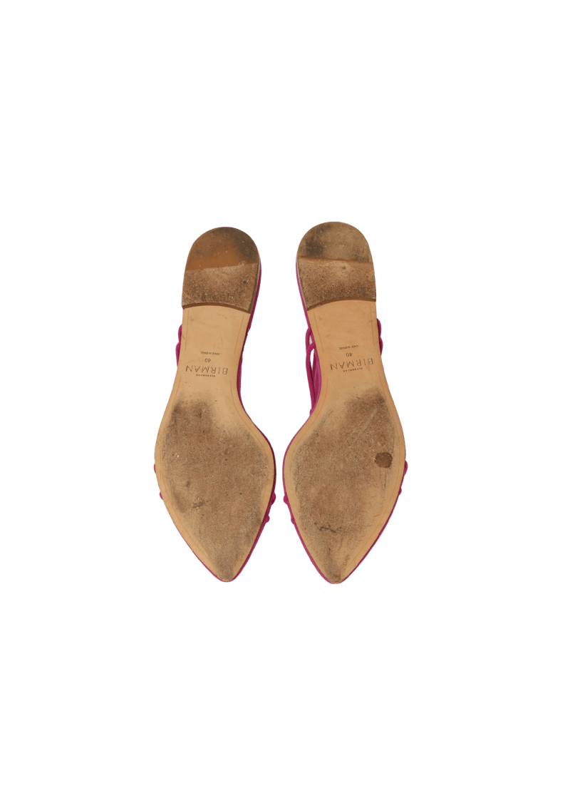 SUEDE FLATS 38