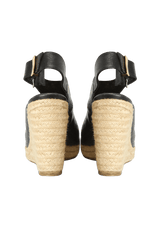 LEATHER ESPADRILLES 39