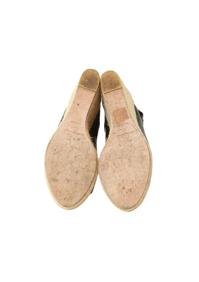 LEATHER ESPADRILLES 39