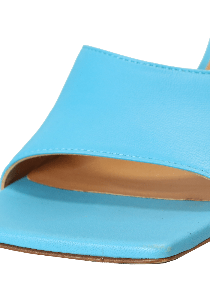 LEATHER MULES 90MM 38