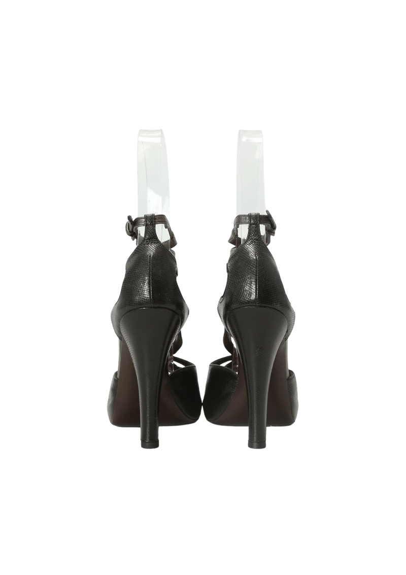 PYTHON T-STRAP PUMPS 36