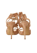 LEATHER CUTOUT SANDALS 33