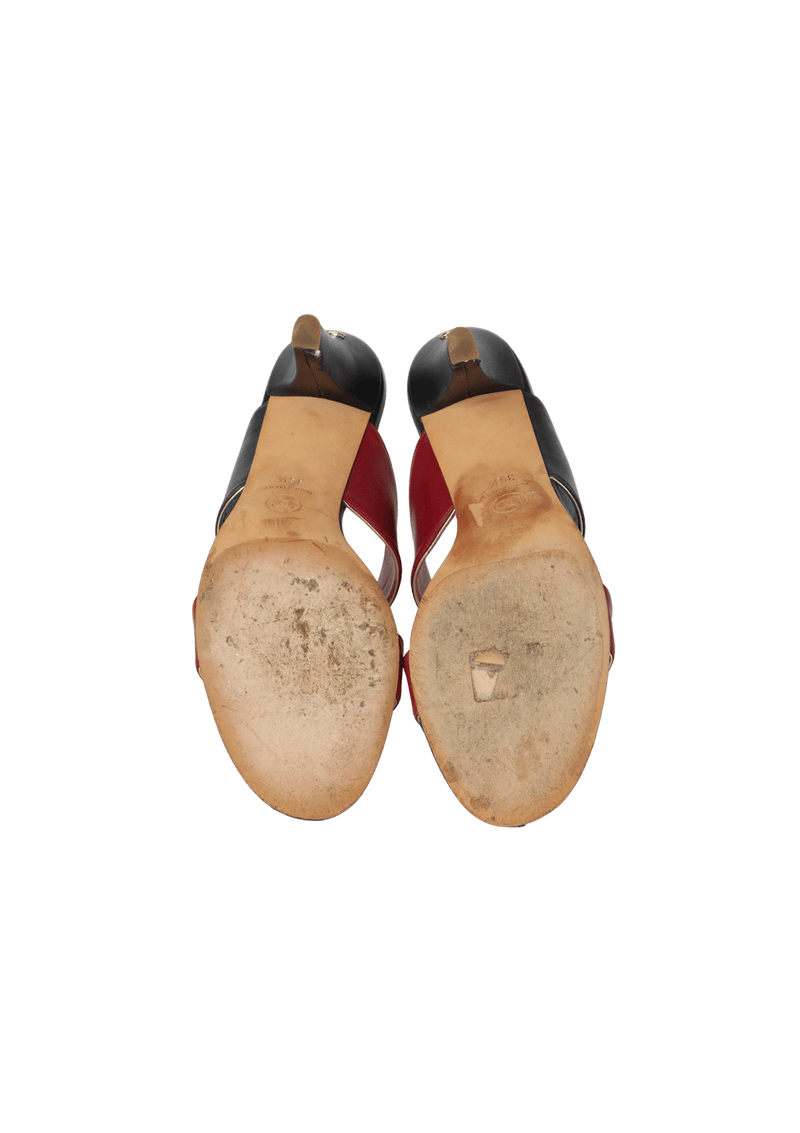 CC BICOLOR SLINGBACK SANDALS 37.5