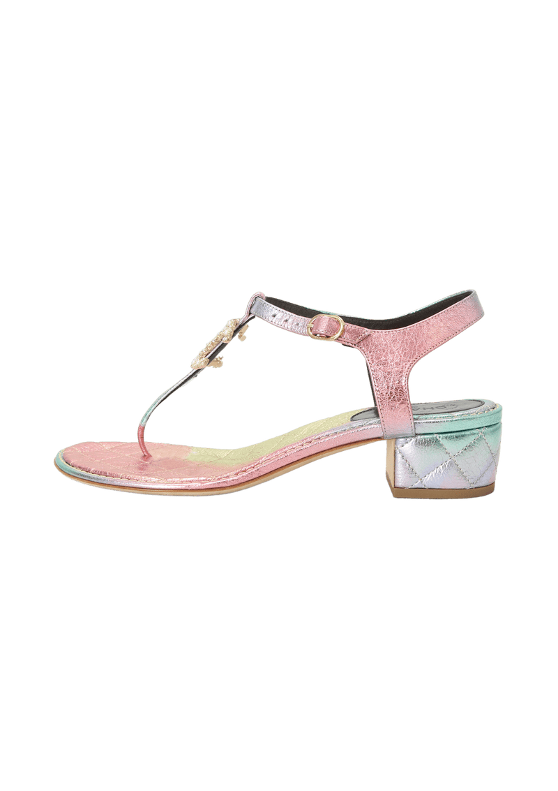 RAINBOW CC PEARL SANDAL 38