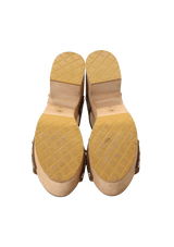 SUEDE PLATFORM SANDALS 36