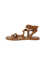 LEATHER GLADIATOR SANDALS 37