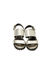 METALLIC SLINGBACK SANDALS 37