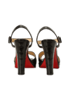 PATENT LEATHER SANDALS 38