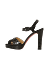 PATENT LEATHER SANDALS 38