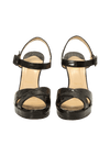 PATENT LEATHER SANDALS 38