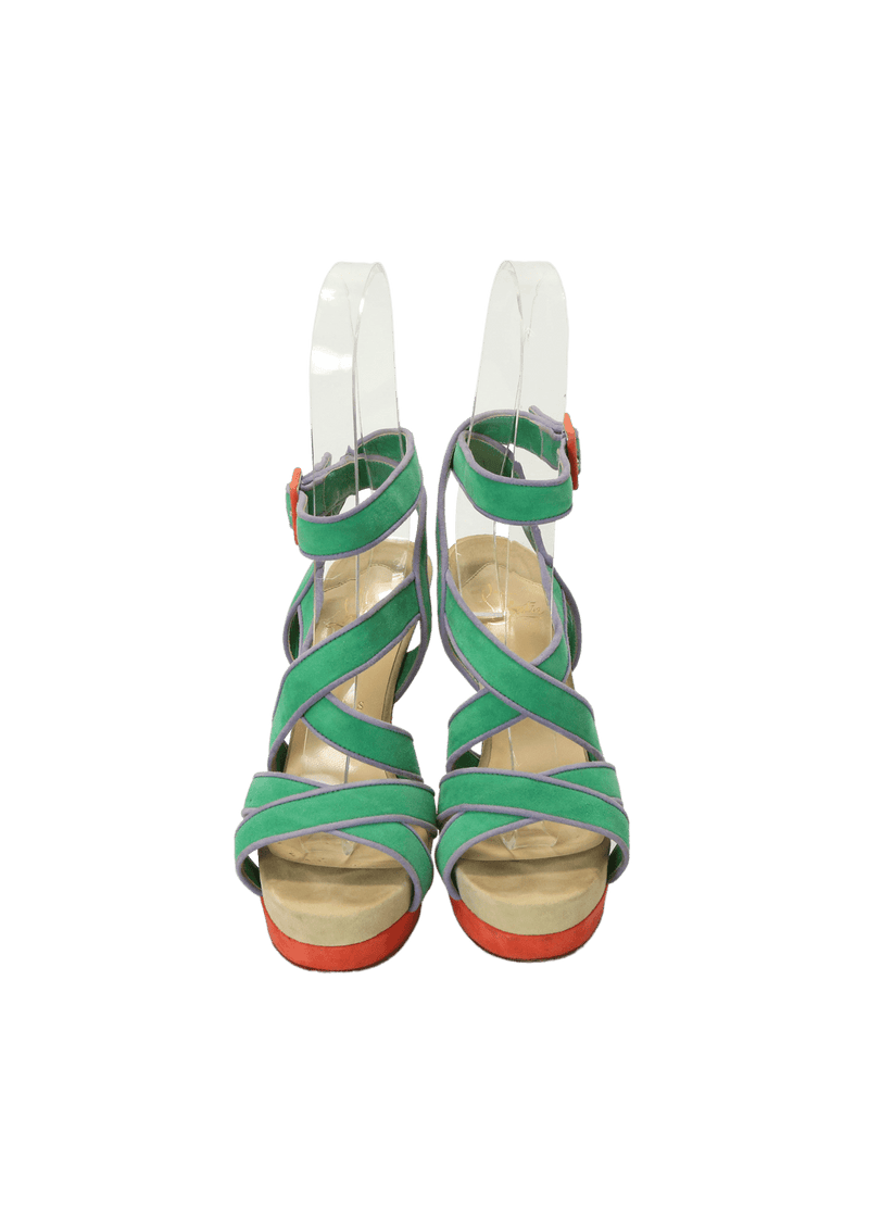 SUEDE SANDALS 35.5