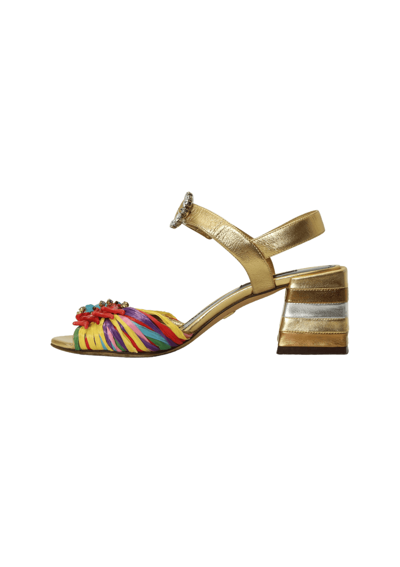 COLORED SANDALS 35