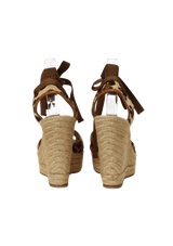 CRIS CROSS ANKLE WRAP ESPADRILLES 36