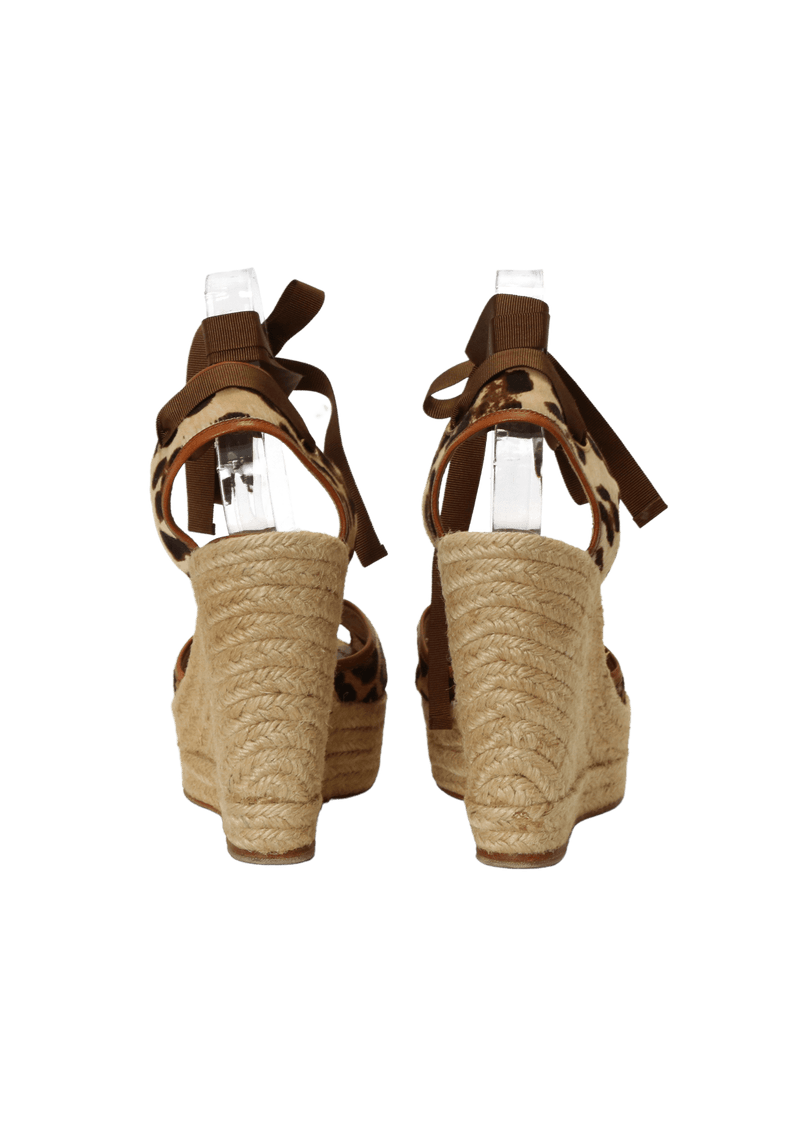 CRIS CROSS ANKLE WRAP ESPADRILLES 36