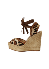 CRIS CROSS ANKLE WRAP ESPADRILLES 36