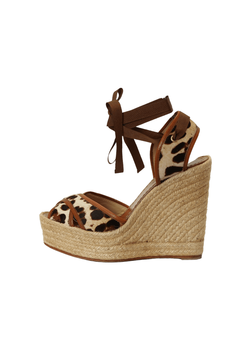 CRIS CROSS ANKLE WRAP ESPADRILLES 36