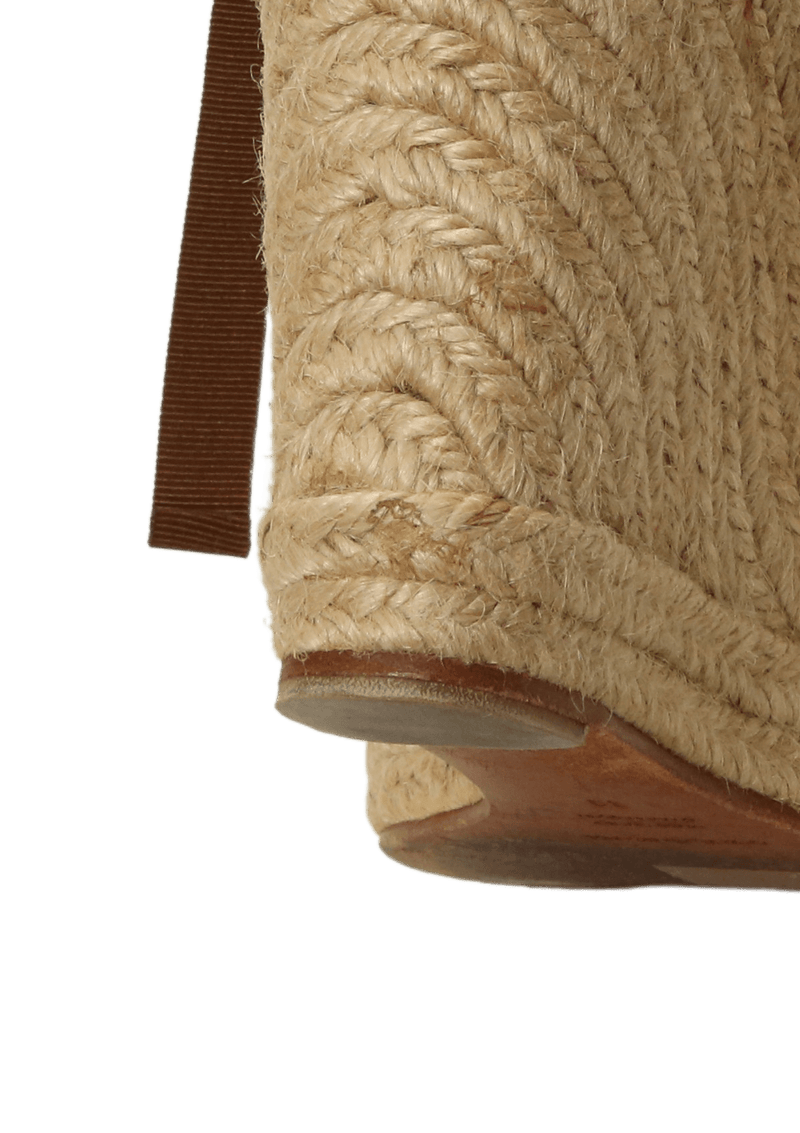 CRIS CROSS ANKLE WRAP ESPADRILLES 36