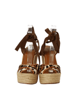 CRIS CROSS ANKLE WRAP ESPADRILLES 36