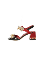 CRYTAL EMBELLISHMENT SANDALS 37.5