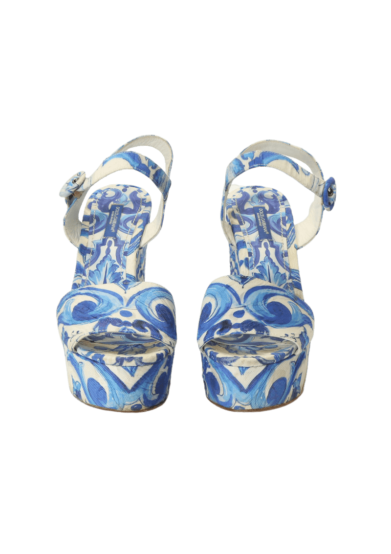 MAJOLICA PLATFORM SANDALS 37