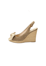 SUEDE SLINGBACK PUMPS 37