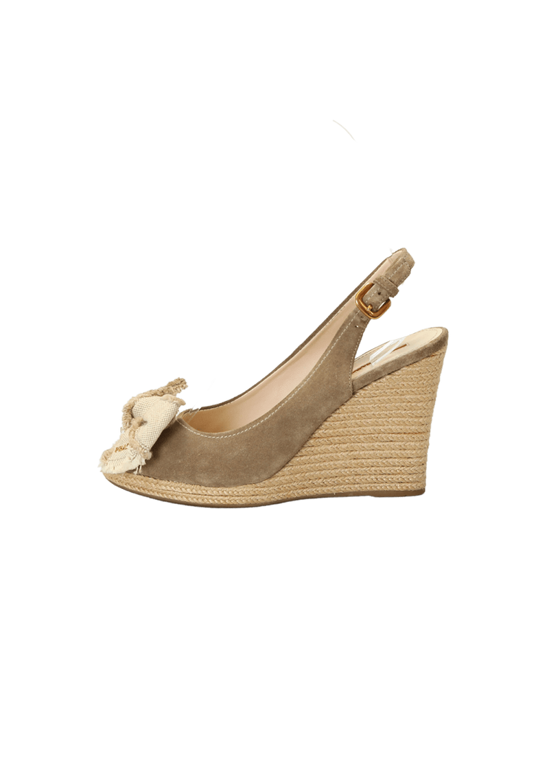 SUEDE SLINGBACK PUMPS 37