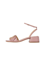 CROCODILE EMBOSSED SANDALS 40