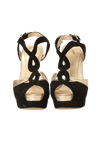 EMBOSSED SUEDE T-STRAP 35