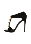 SUEDE PYRAMID SANDALS 38