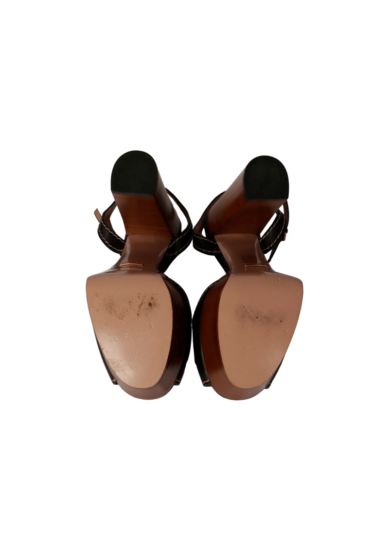 CLAUDIE PLATFORM SANDALS 37.5