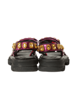 AGURU CRYSTAL SANDALS 37