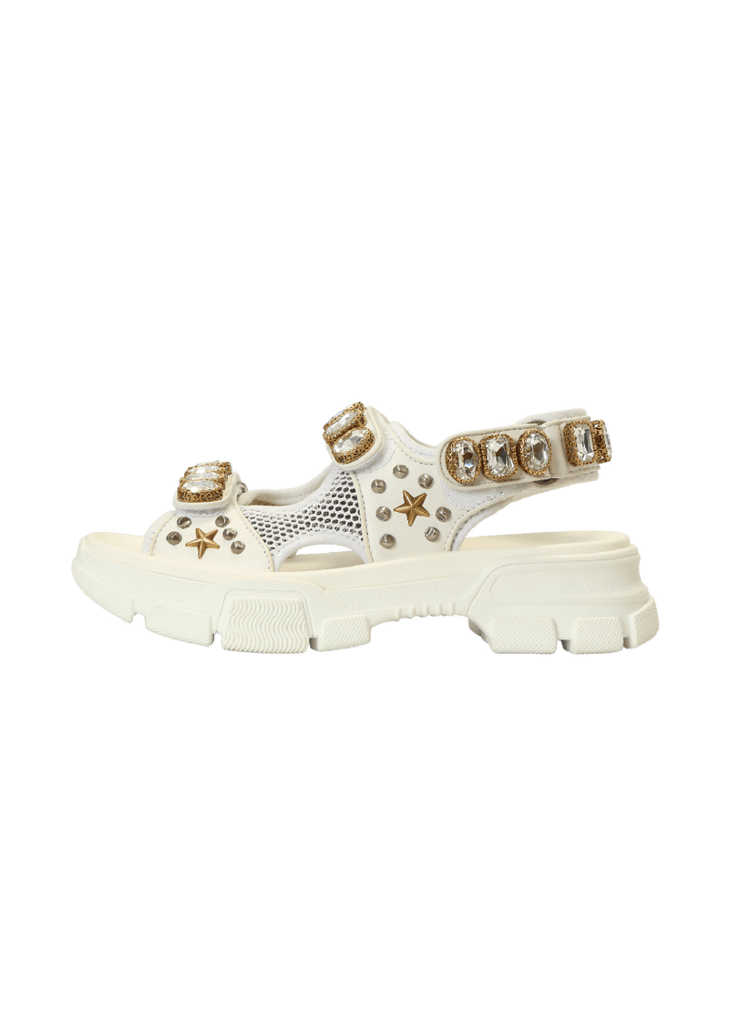 AGURU CRYSTAL SANDALS 37