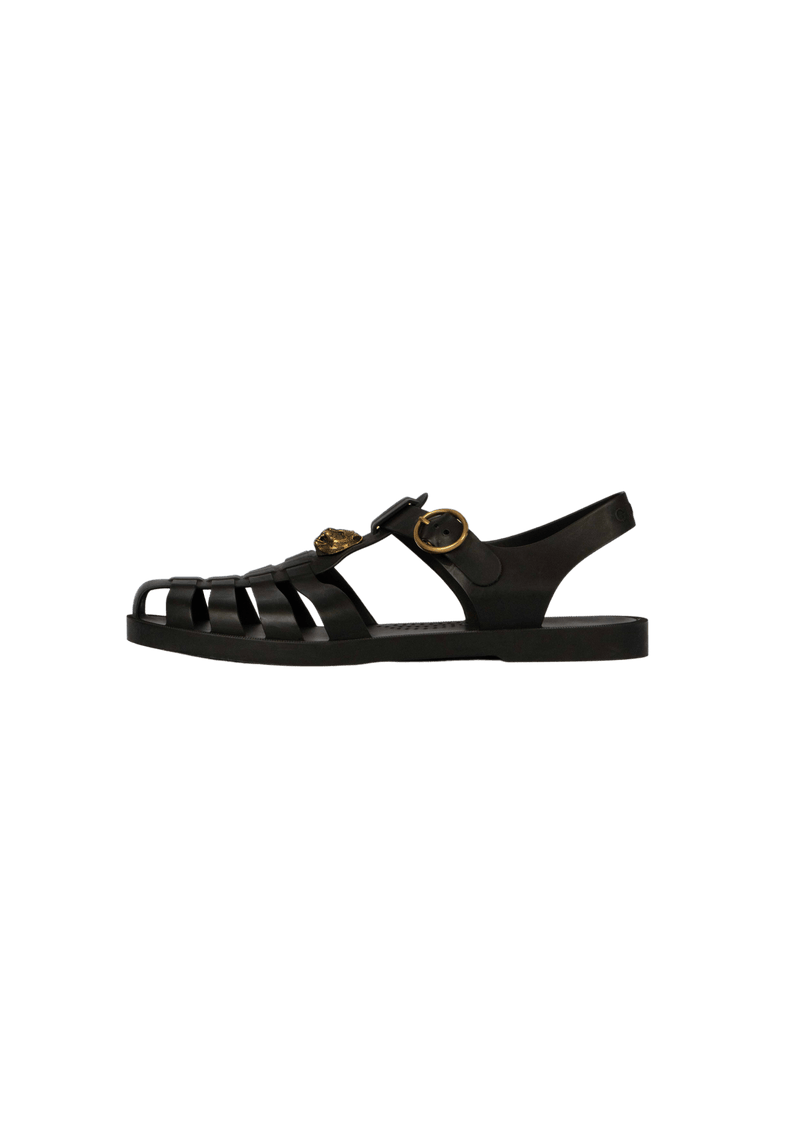 RUBBER BUCKLE STRAP SANDALS 42