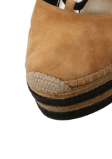 SUEDE ANKLE WRAP ESPADRILLES 37