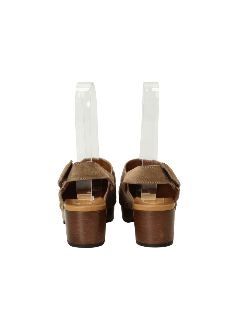 SUEDE HORSEBIT AMSTEL SANDALS 35