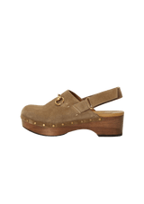 SUEDE HORSEBIT AMSTEL SANDALS 35